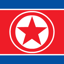 Bandera de Corea del Norte